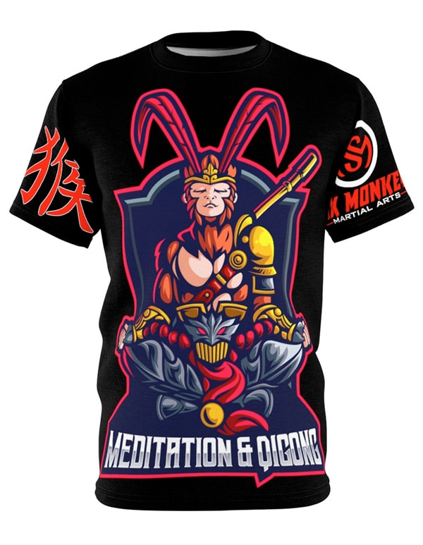 Meditating-Monkey-Kung-Fu-T-Shirt